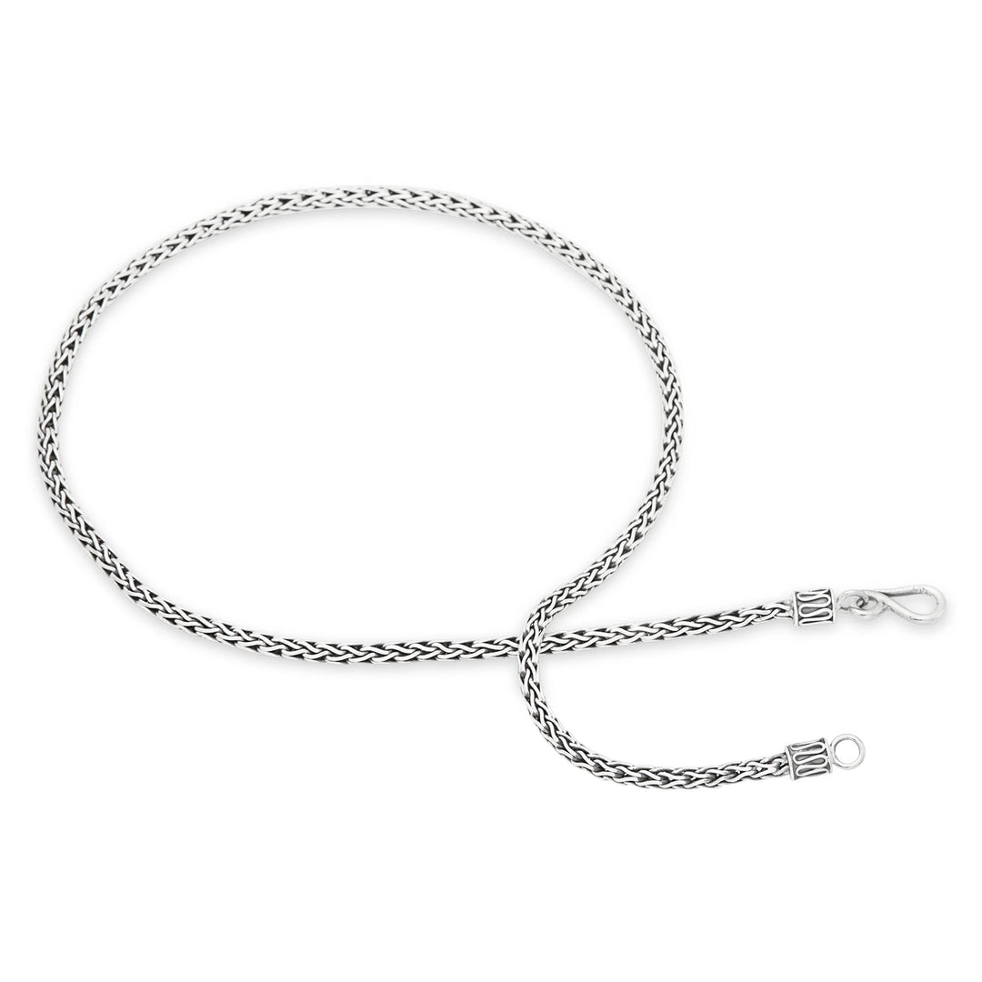 Sumbu Kompor Silver 3mm Wide Chain (CHN31661)