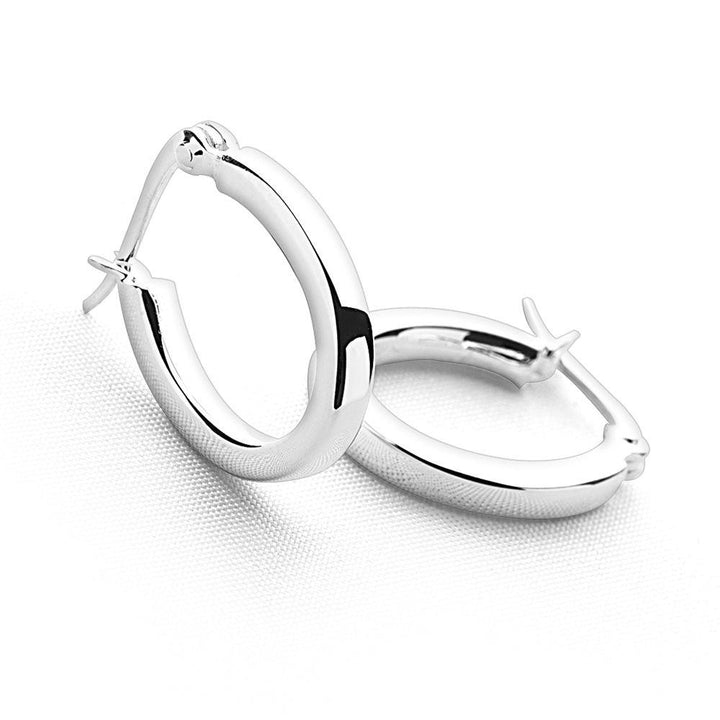 925 sterling silver hoops (E10741)