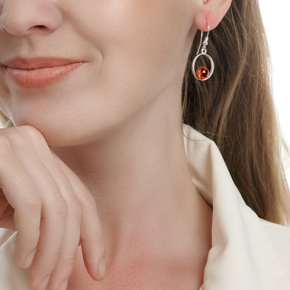 Macchiato Amber Earrings (E17561)