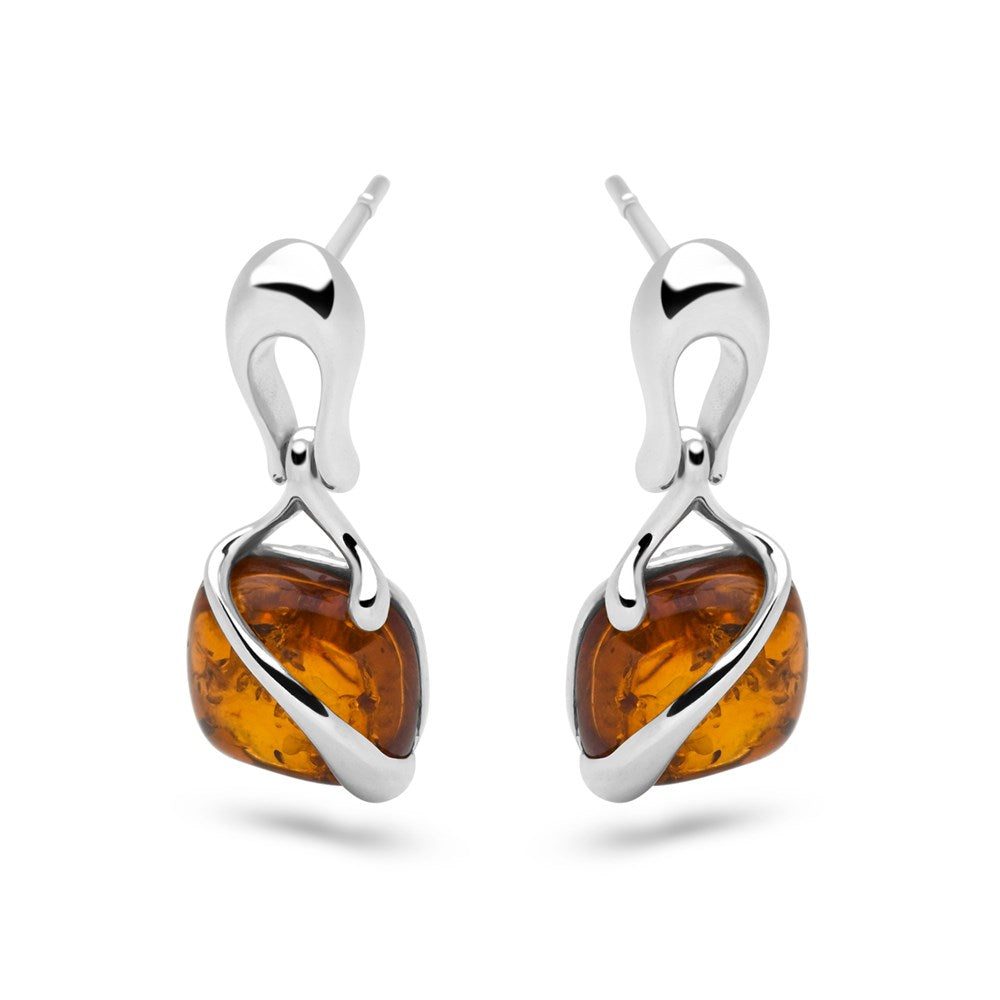 Cognac Honey Earrings (E17571)