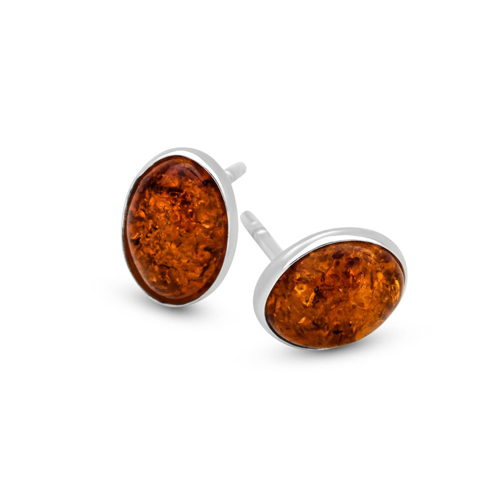 Timeless Amber Flame Studs (E18031)