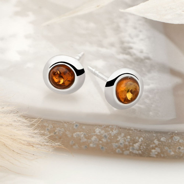 Ignite Amber Studs (E18051)