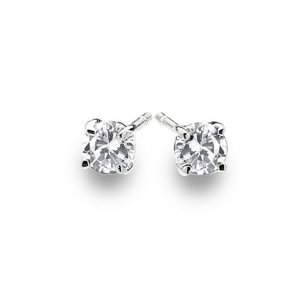 Solitaire Zirconia Studs 4mm (E36241)