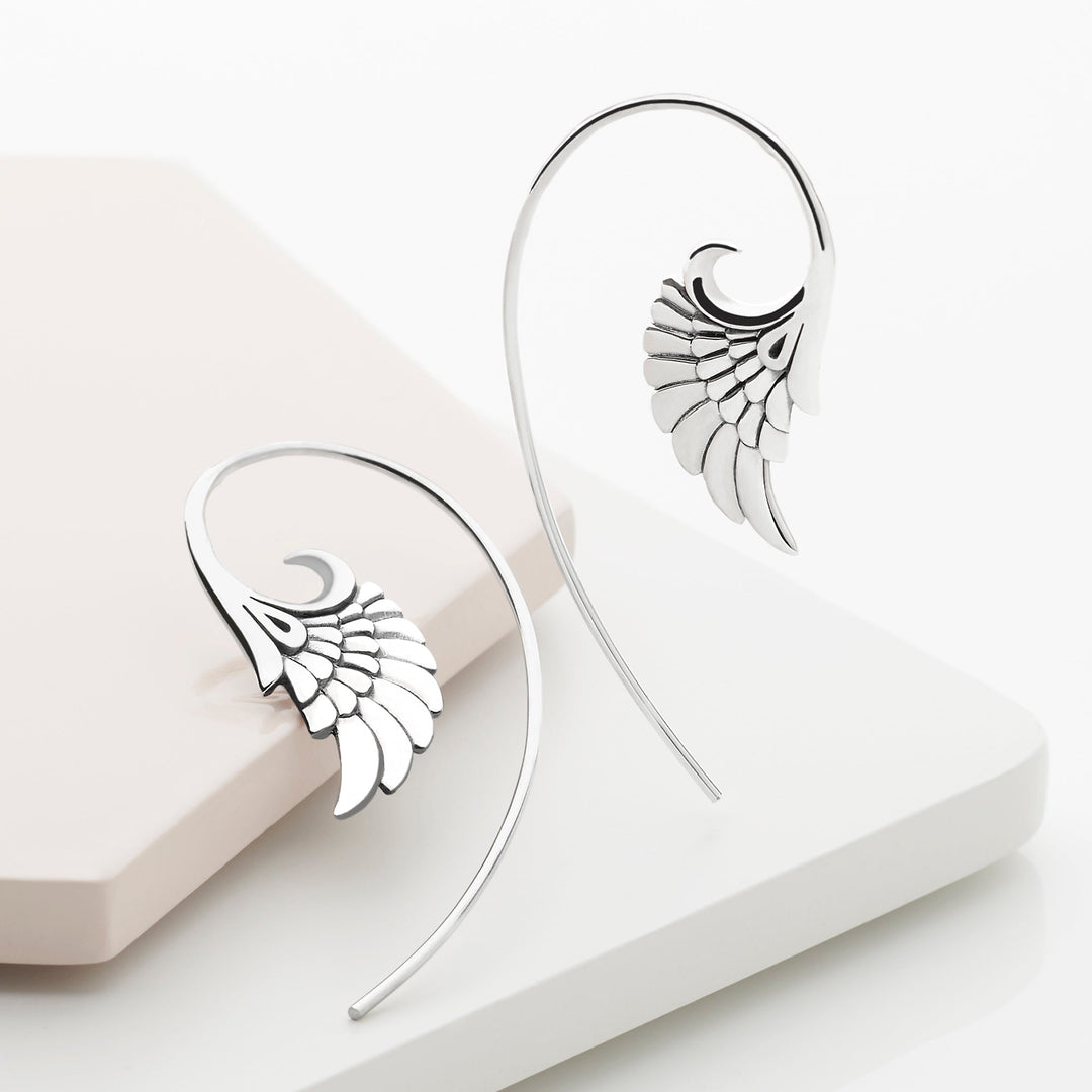 silver earrings