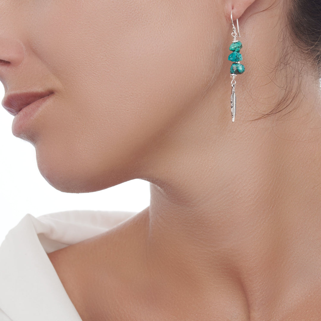 Apache Turquoise Earrings (E44831)