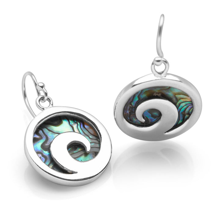 Silver Surf Curl Earrings (E45011)