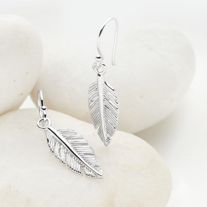 Spiritual Sky Feather Earrings (E45951)