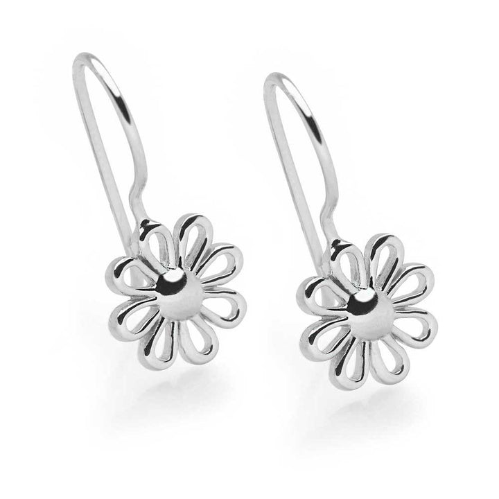 925 sterling silver daisy earrings (E46001)