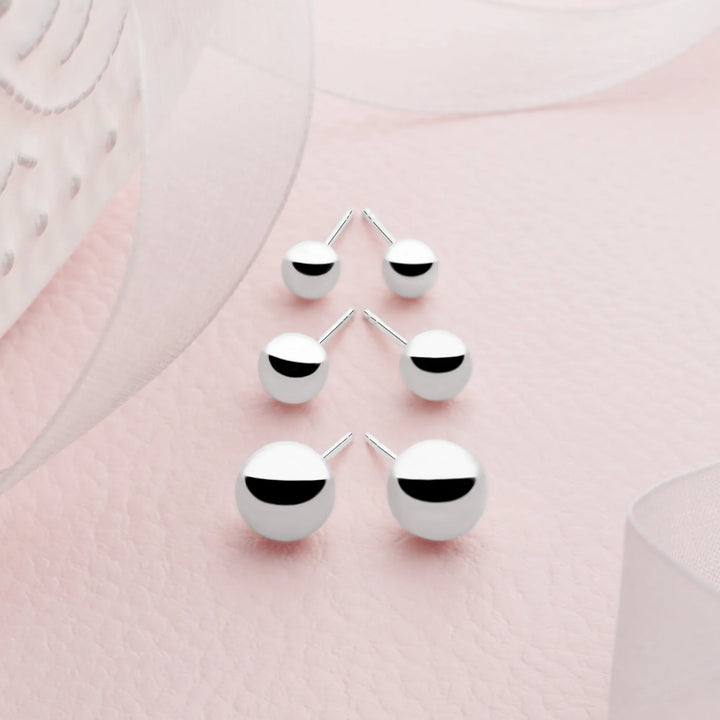 Classico Silver Studs - 9mm Large