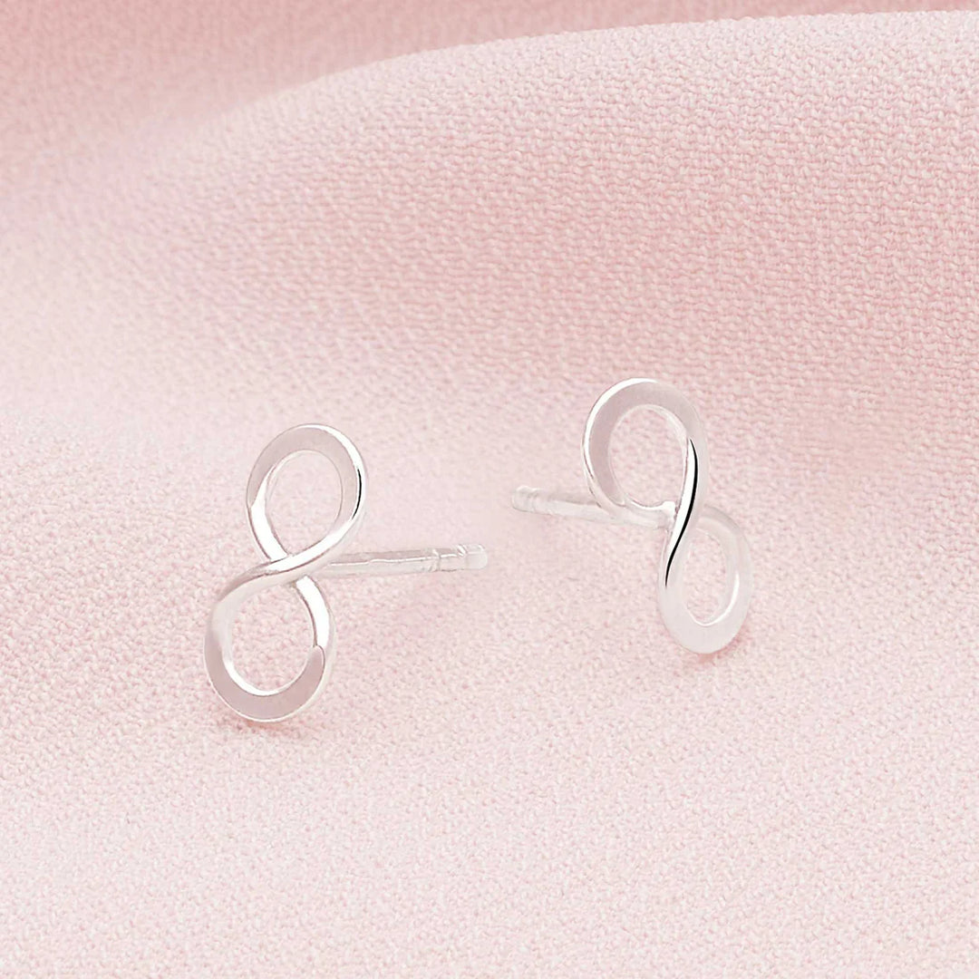 Silver Infinity Studs