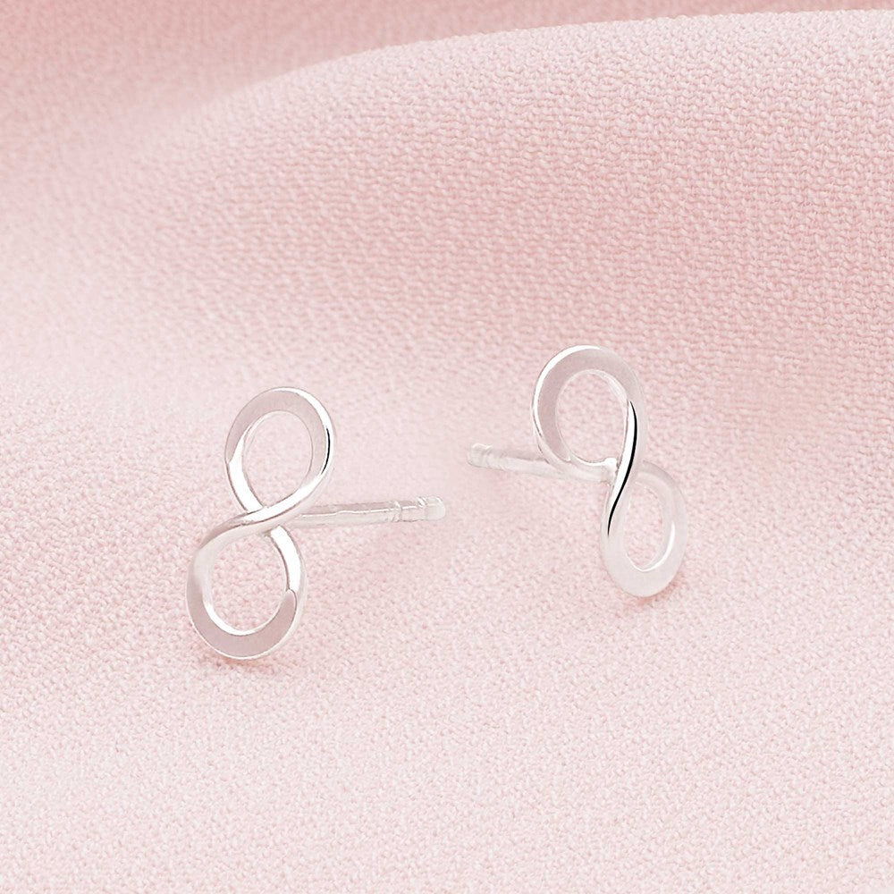 Silver Infinity Studs (E47101)