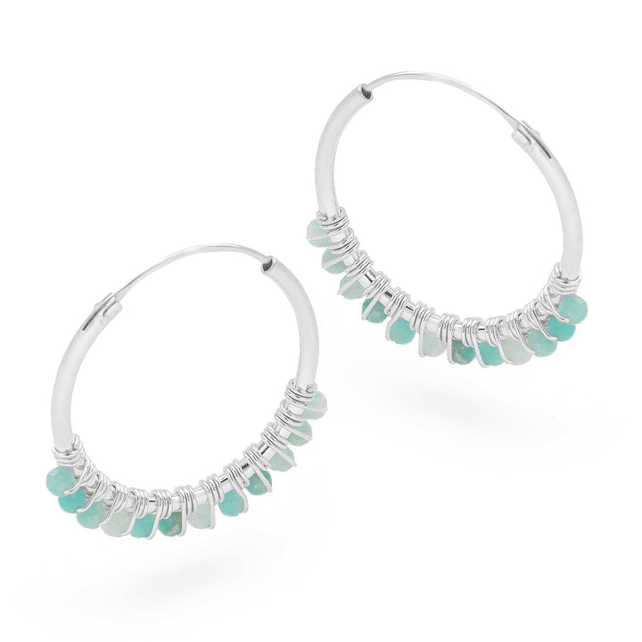 Amazonite Midi Hoops (E47361)