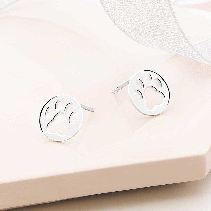 Perfect Paw Silver Earrings (E47711)