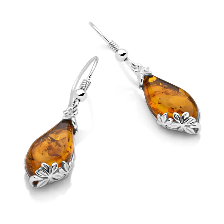 Amber Teardrop Earrings (E47831)