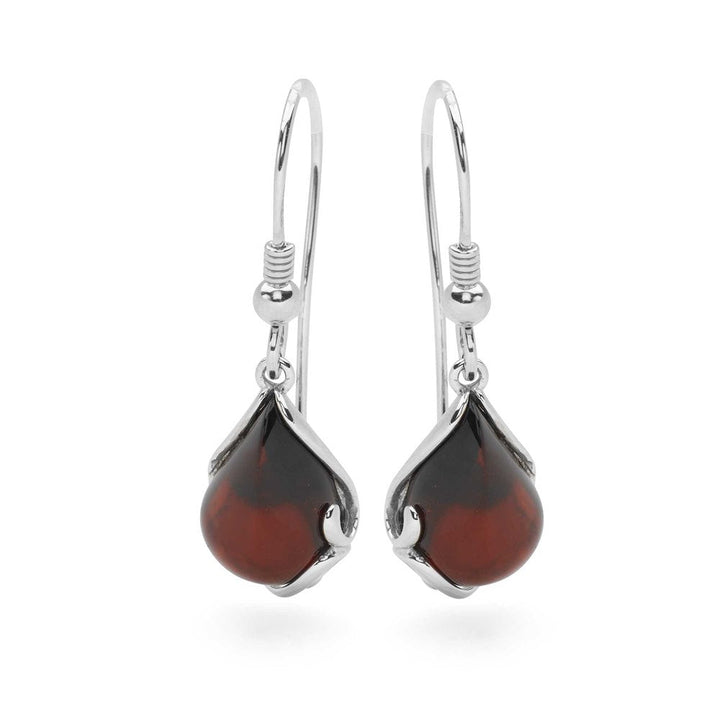 Honey Dew Amber Earrings (E48611)