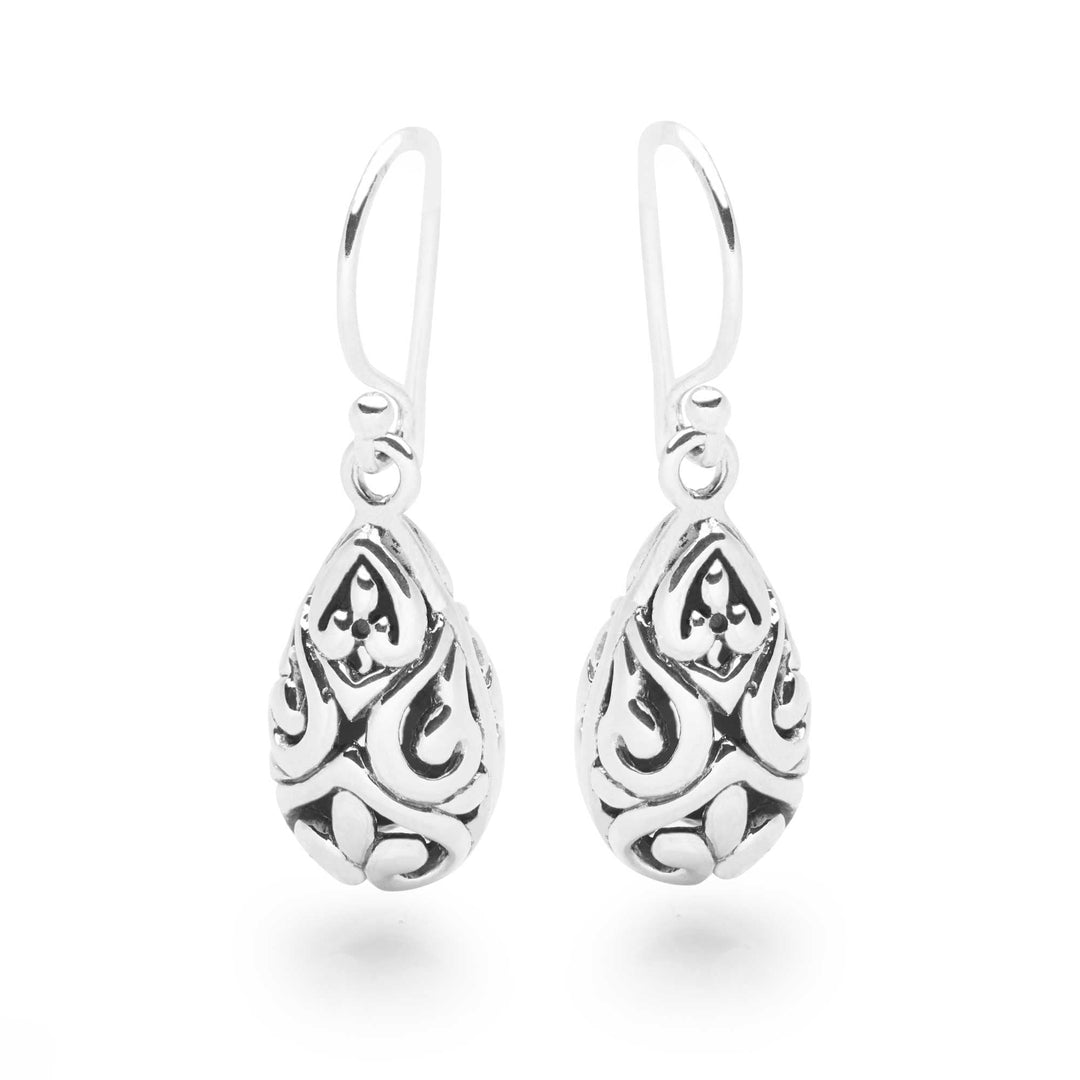 Sumatra Silver Rain Earrings (E50301)