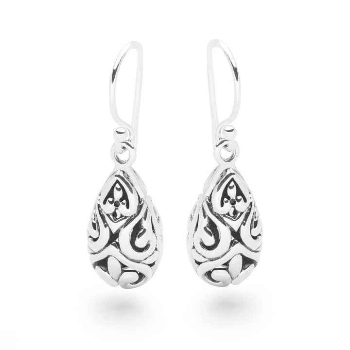 Sumatra Silver Rain Earrings (E50301)