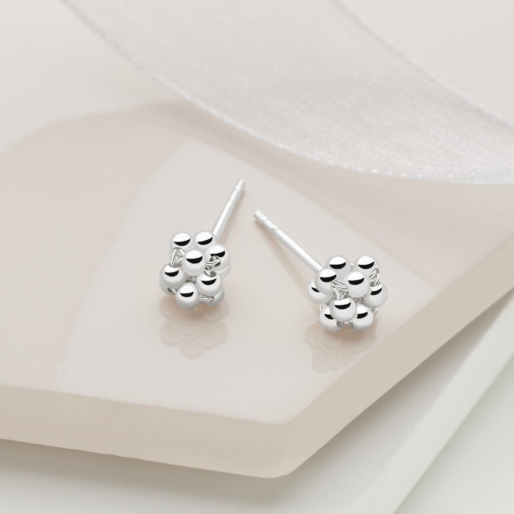 Silver Cluster Studs (E50311)