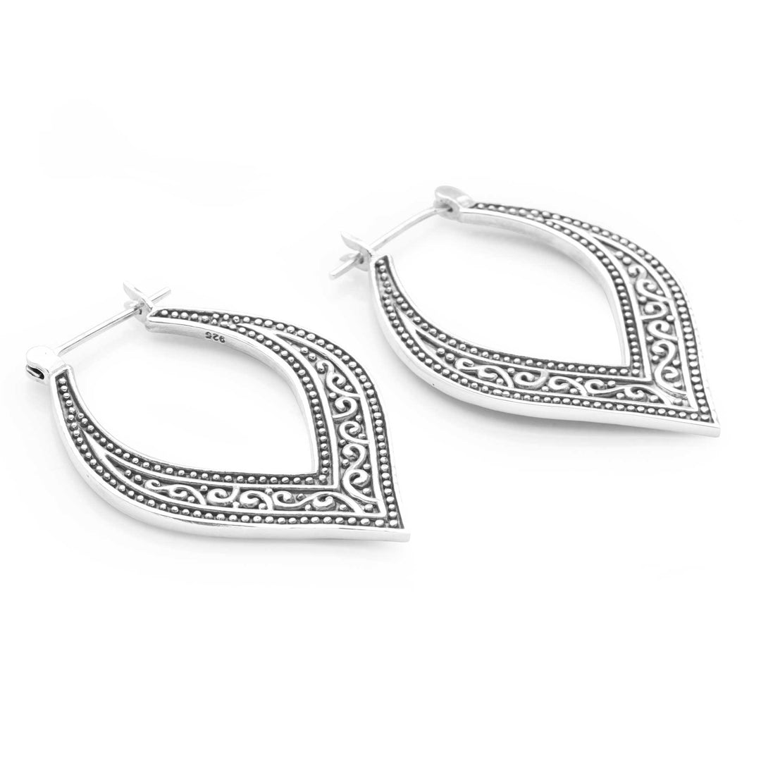 Senshara Silver Hoops (E50361)