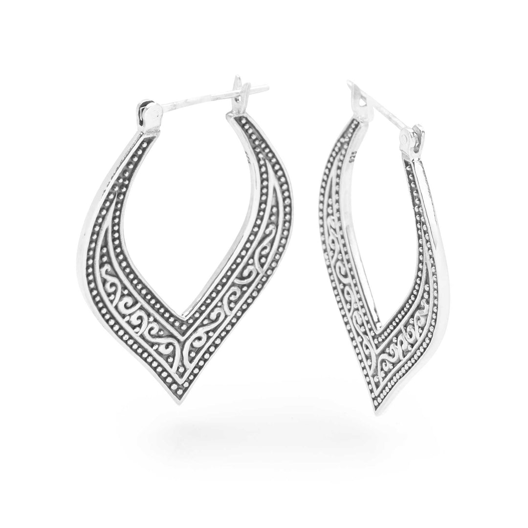 Senshara Silver Hoops (E50361)