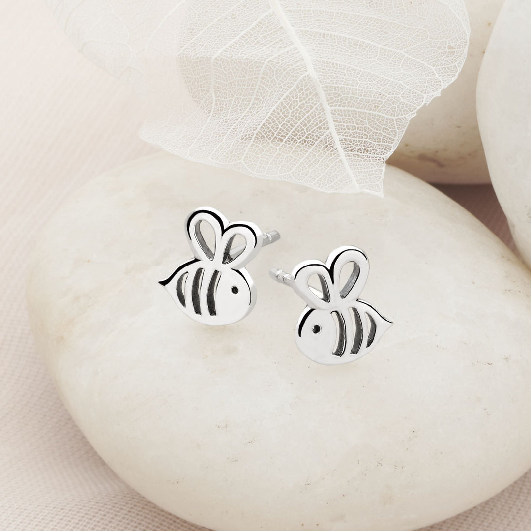 Honey Bee Silver Studs (E52481)