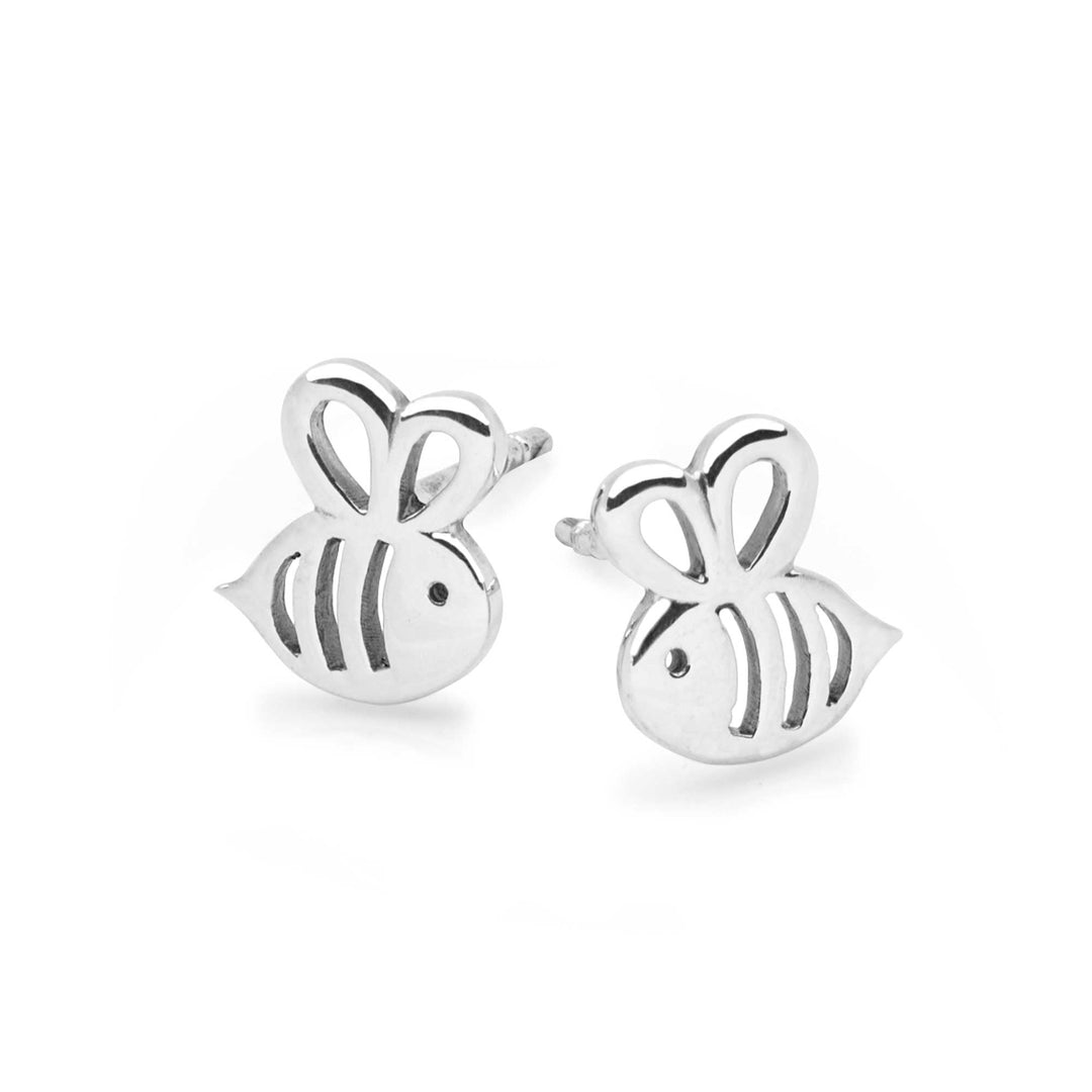 Honey Bee Silver Studs (E52481)