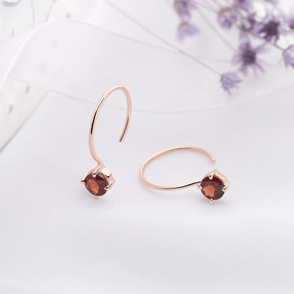 Garnet Arora Earrings (E53221)