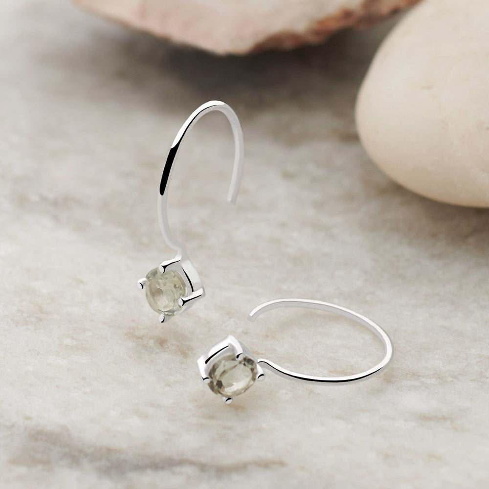 Green Amethyst Arora Earrings (E53281)