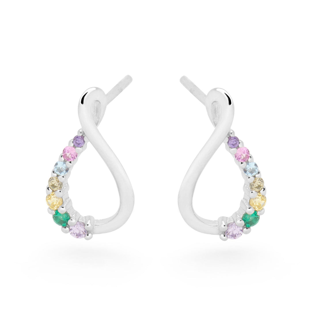 Rainbow Infinity Earrings (E53441)