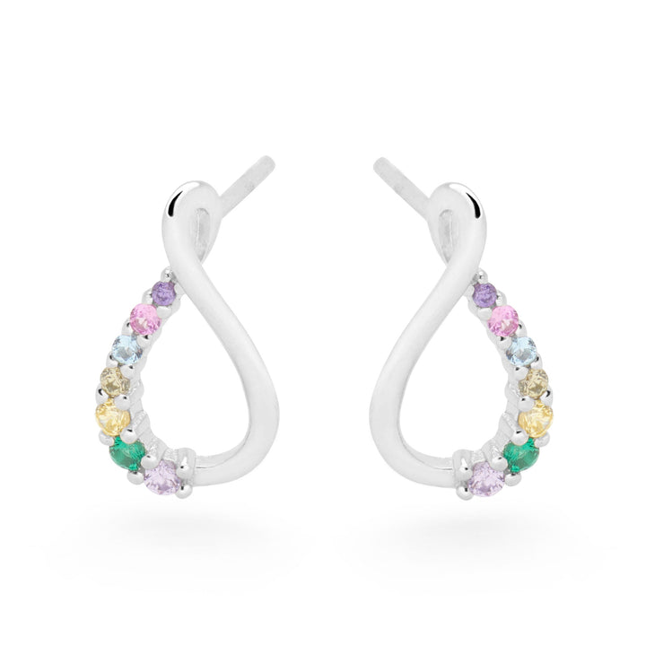 Rainbow Infinity Earrings (E53441)