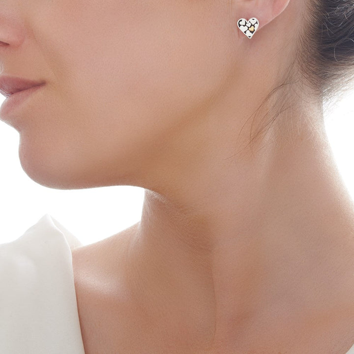 Heart of Gold Studs (E53671)