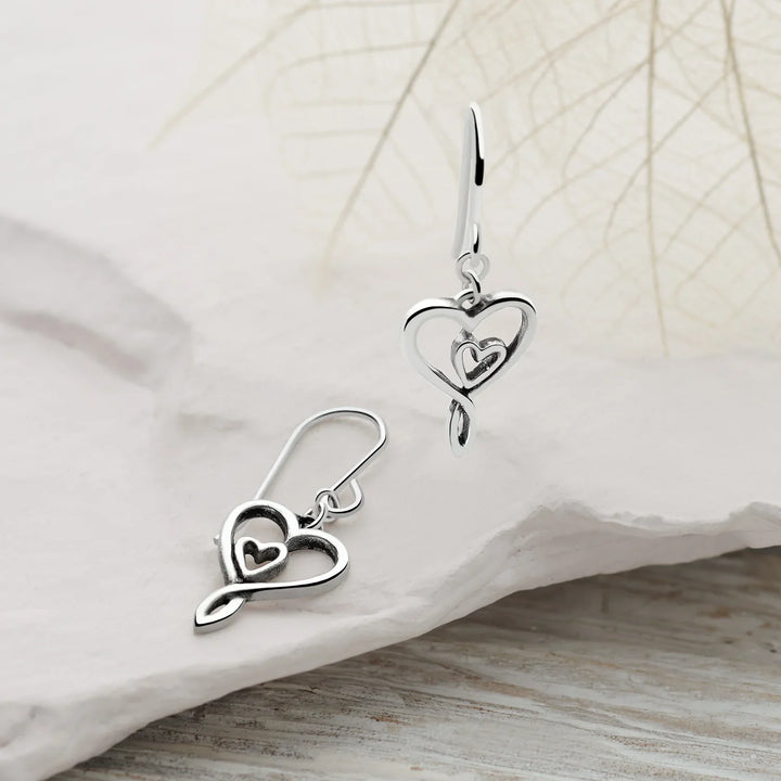 Mother's Love Silver Earrings (E54821)