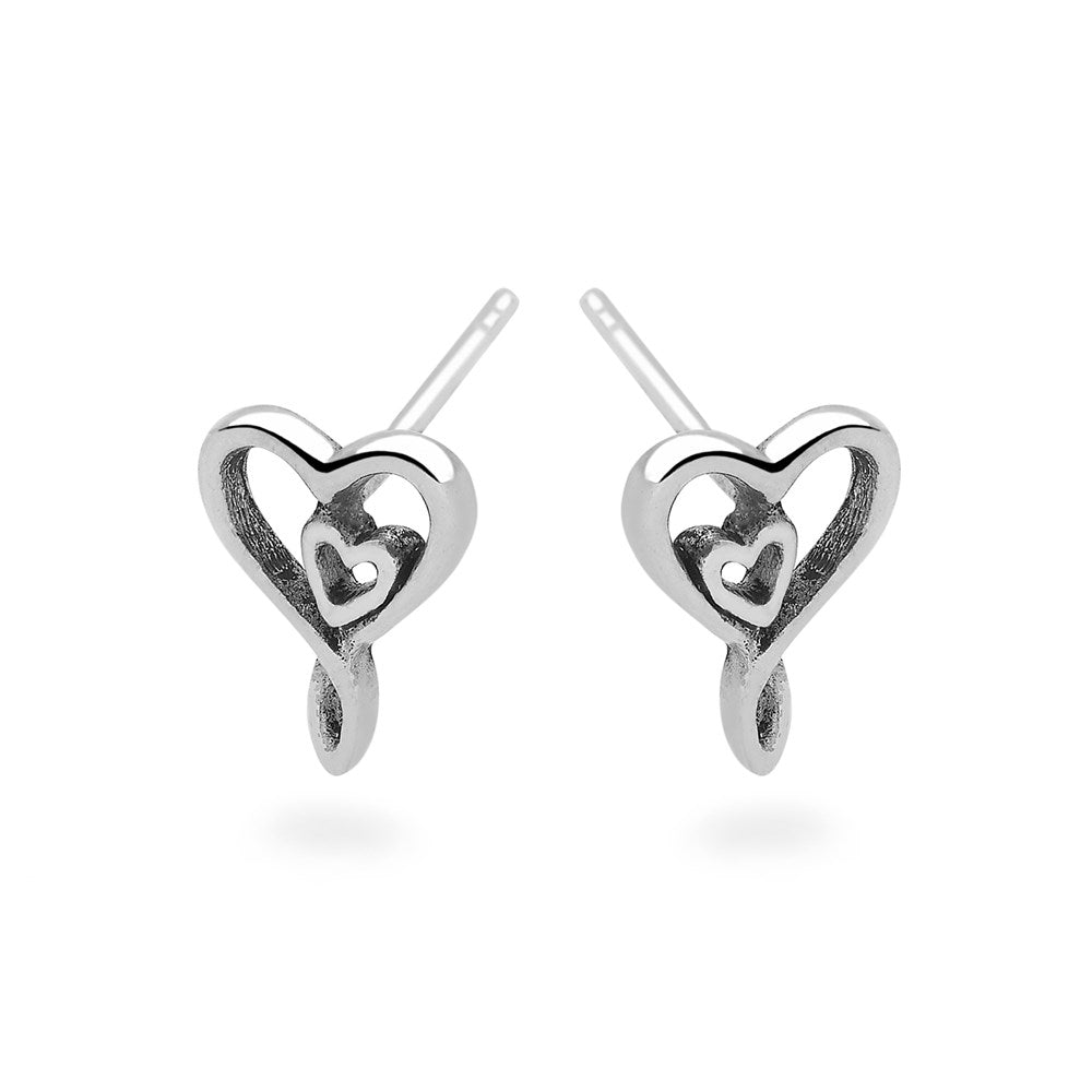 Mother & Child's Silver Studs (E54831)