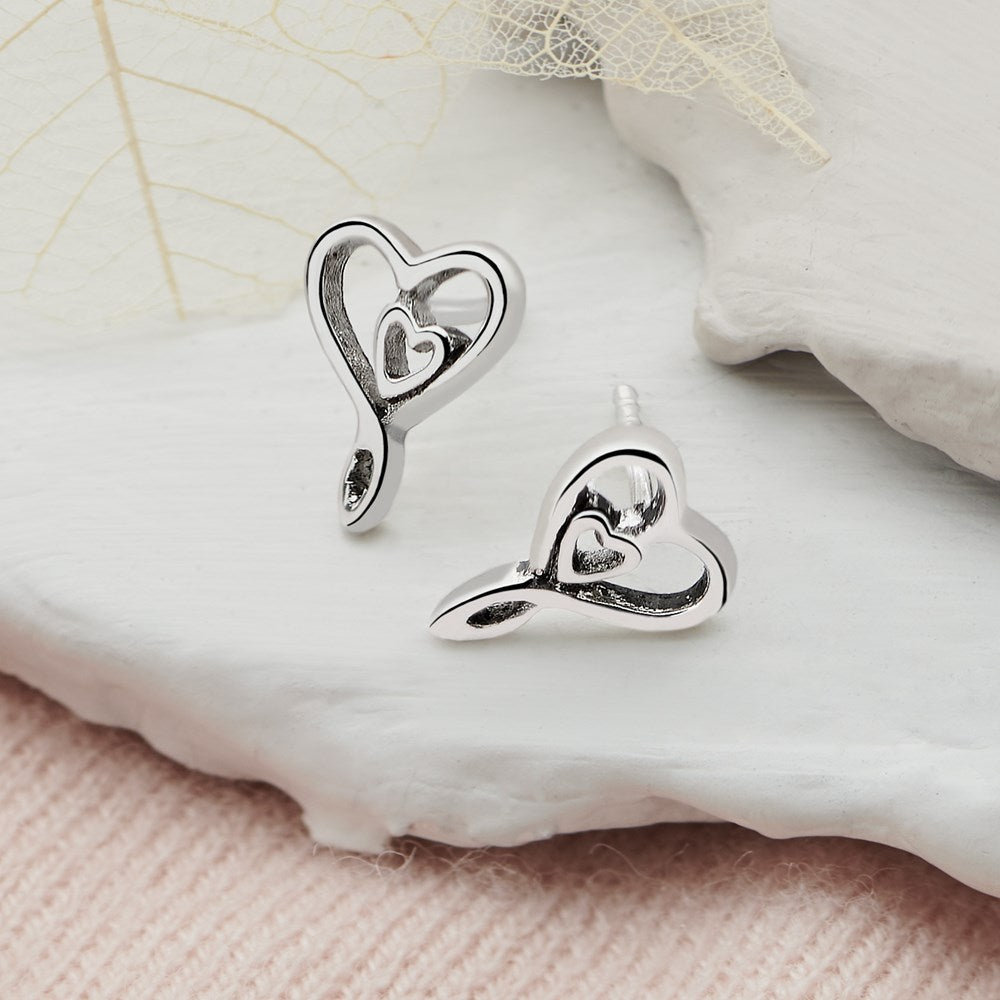 Mother & Child's Silver Studs (E54831)