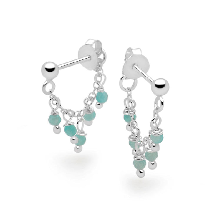 Raffia Amazonite Earrings (E55441)