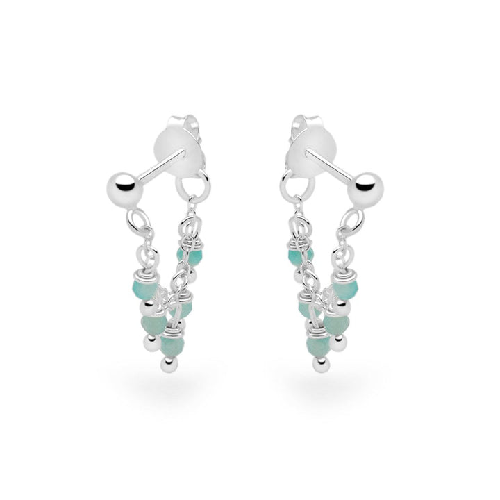 Raffia Amazonite Earrings (E55441)