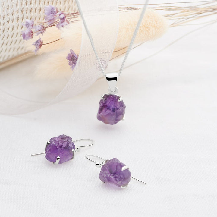 Amethyst Earrings (B223E01)