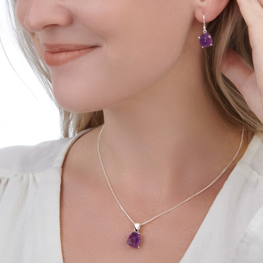 Amethyst Earrings (B223E01)