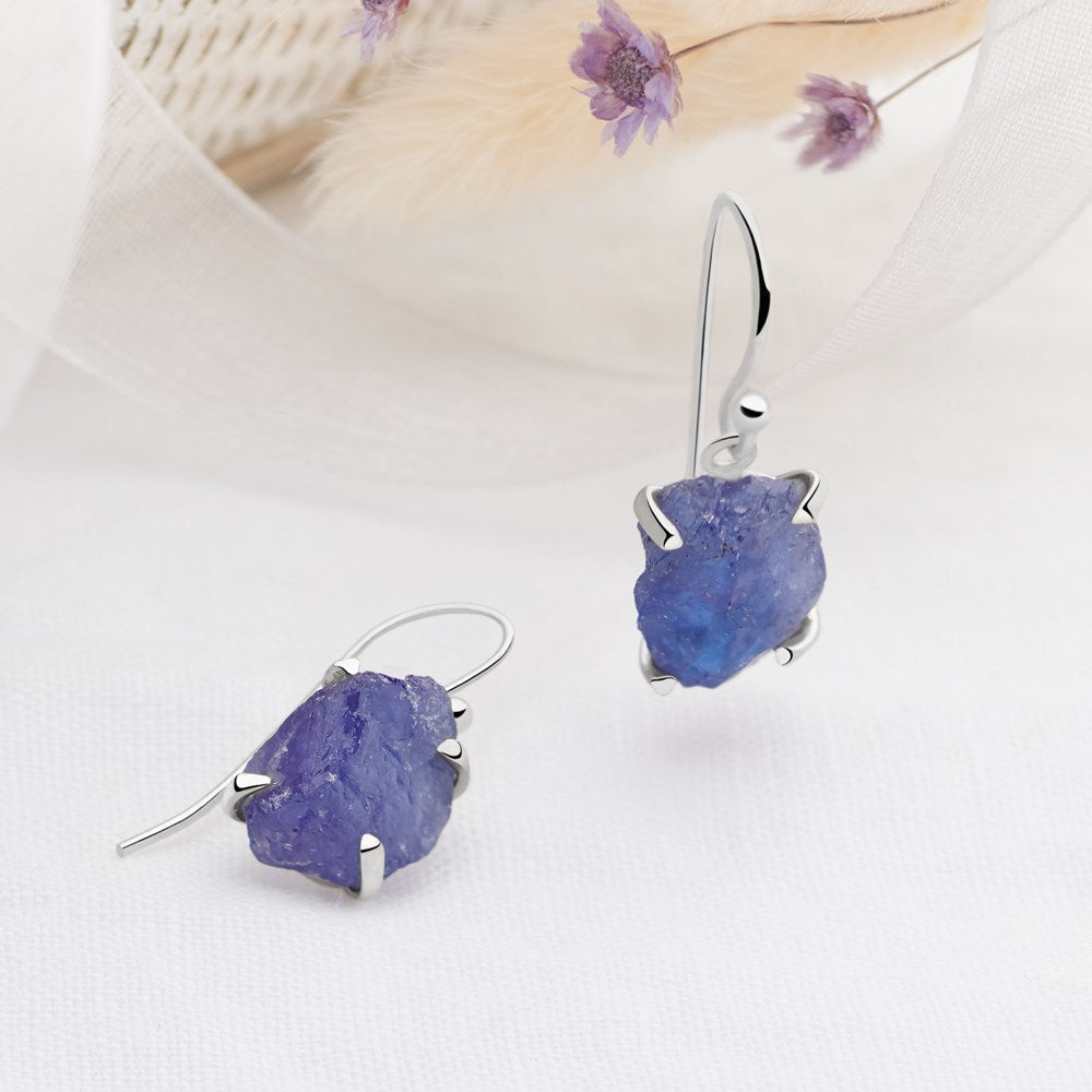 Tanzanite Drop Earrings (B436E01)