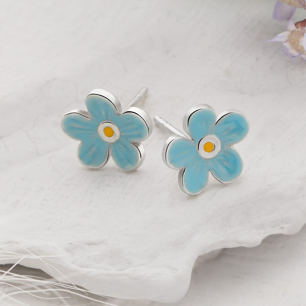 Blue Petal Studs (E55681)