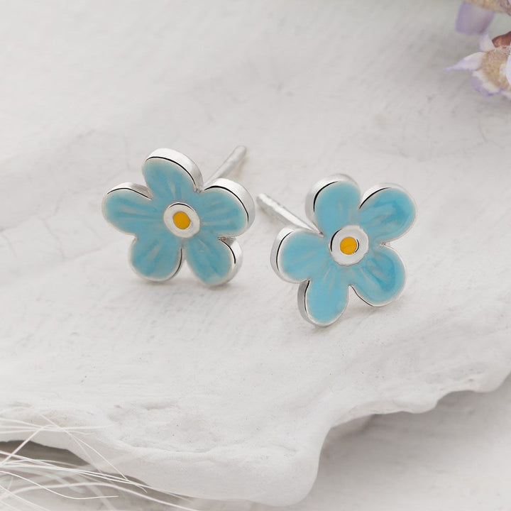 Blue Petal Studs (E55681)