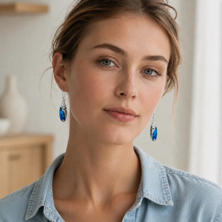 Ishia Blue Wave Earrings