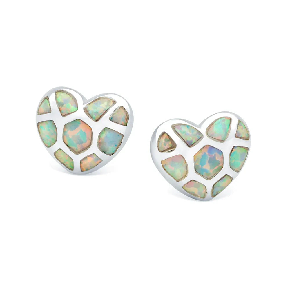 Heart Opal Studs (E57941)