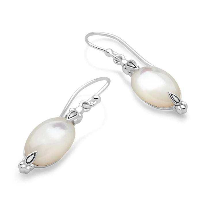 Snow Berry Pearl Shimmer Earrings