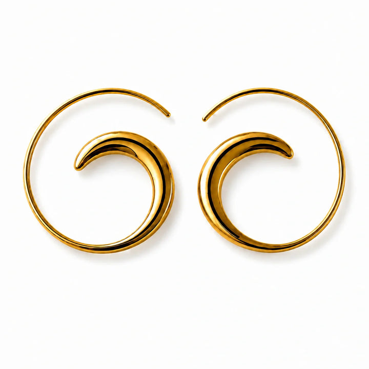 Symphony Swirl Gold Earrings