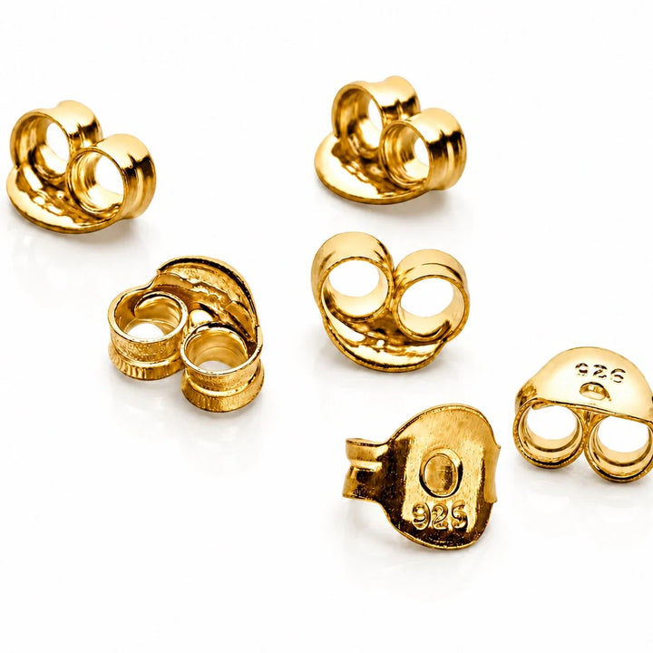 Gold Earring Backs - 4 Pairs