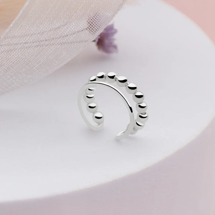 Boule Silver Ear Cuff