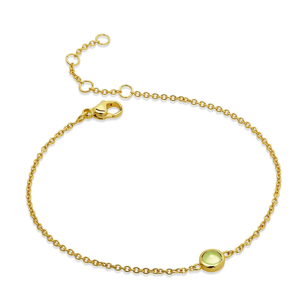 August Semi-Precious Birthstone Bracelet
