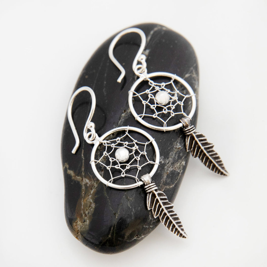 Dreamcatcher Silver Earrings (E4121)