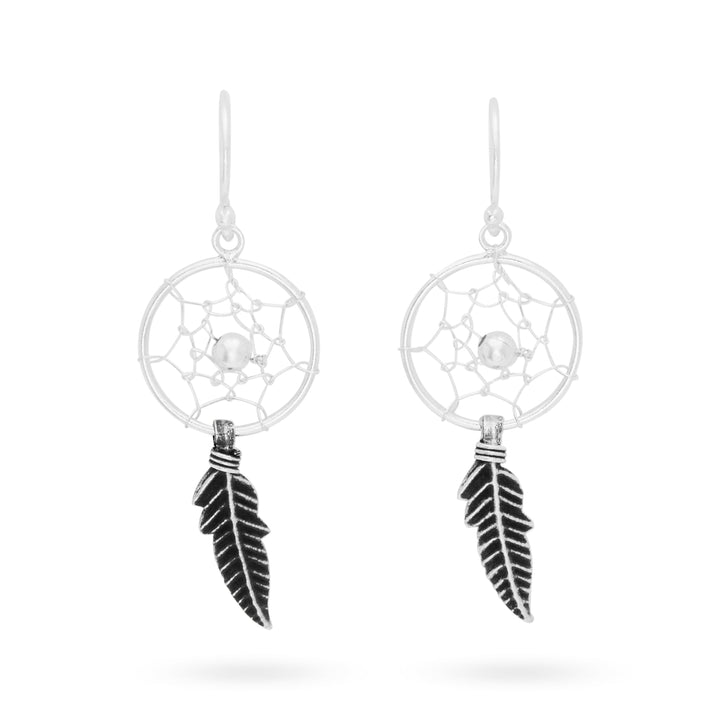 Dreamcatcher Silver Earrings (E4121)